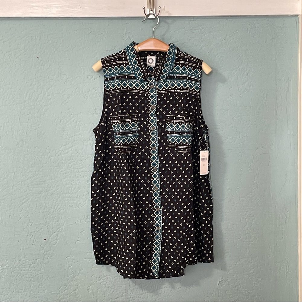 NWT Anthropologie Akemi + Kin Ira Collard Sleeveless Blouse Top